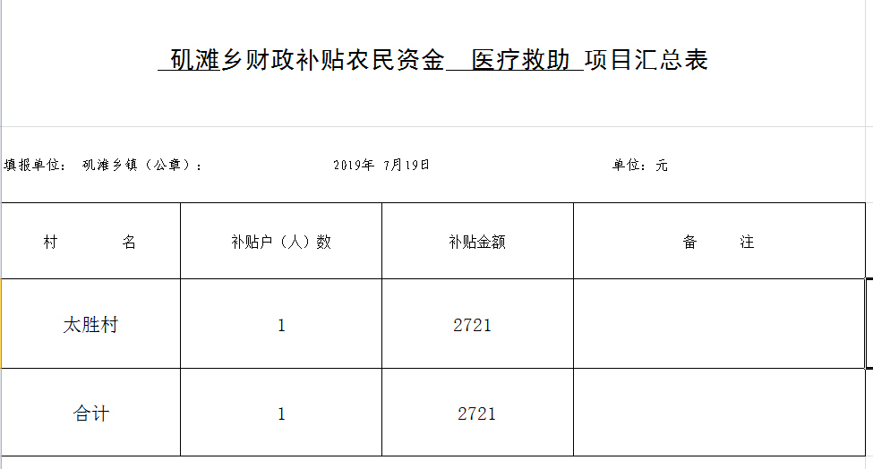 矶滩乡财政补贴农民资金 医疗救助 项目汇总表.png